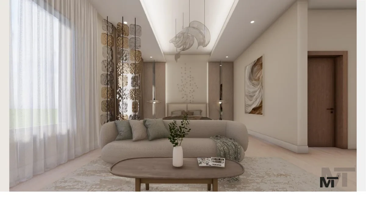 جناح نوم معاصر - منظور التصميم رقم 2