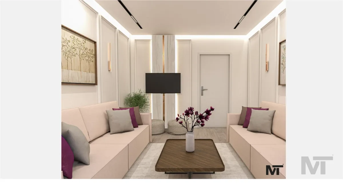 مجلس بلمسات أرجوانية - منظور التصميم رقم 4