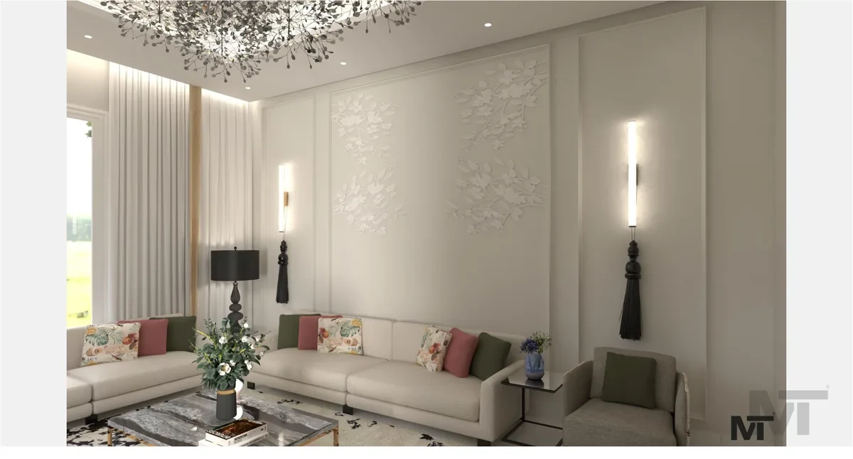 مجلس هادئ بألوان محايدة - منظور التصميم رقم 6